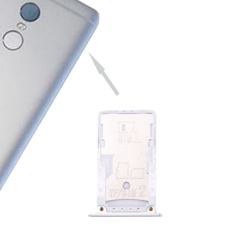 Plateau de carte SIM et SIM / TF Xiaomi Redmi Note 4 (Argent)