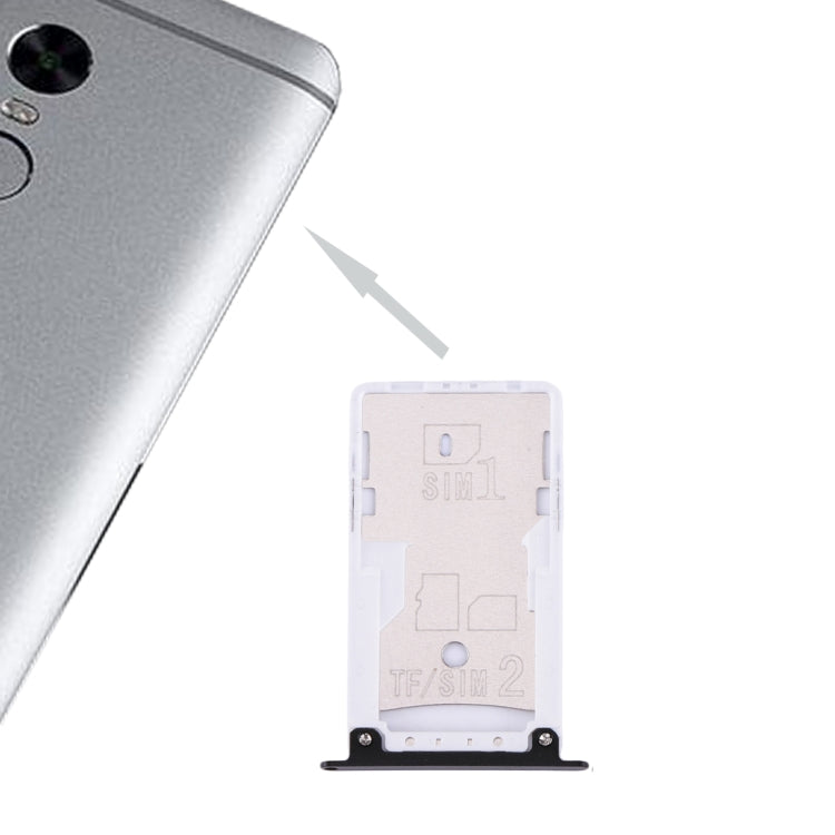 Xiaomi Redmi Note 4X Bandeja de Tarjeta SIM y SIM / TF (Negro)