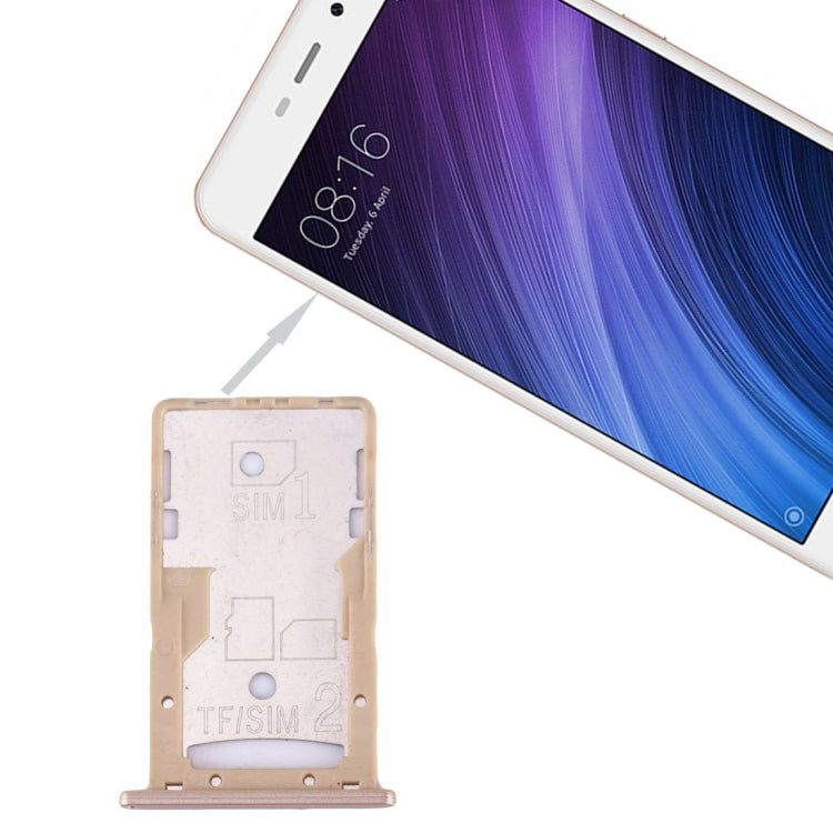 Xiaomi Redmi 4A SIM and SIM / TF Card Tray (Gold)
