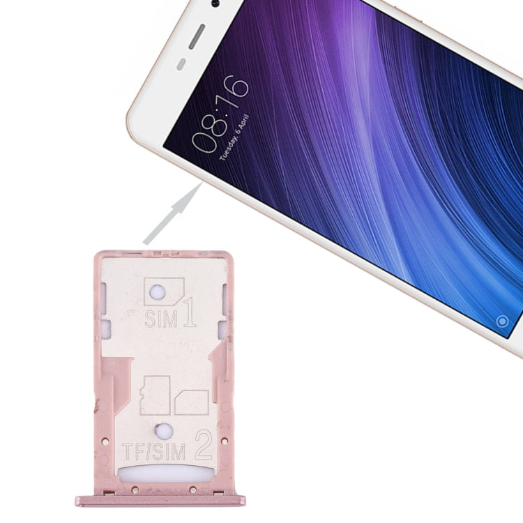 Xiaomi Redmi 4A Bandeja de Tarjeta SIM y SIM / TF (Oro Rosa)
