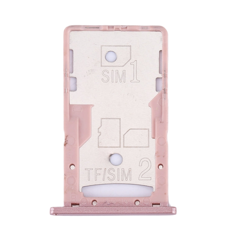 Plateau pour cartes SIM et SIM / TF Xiaomi Redmi 4A (or rose)