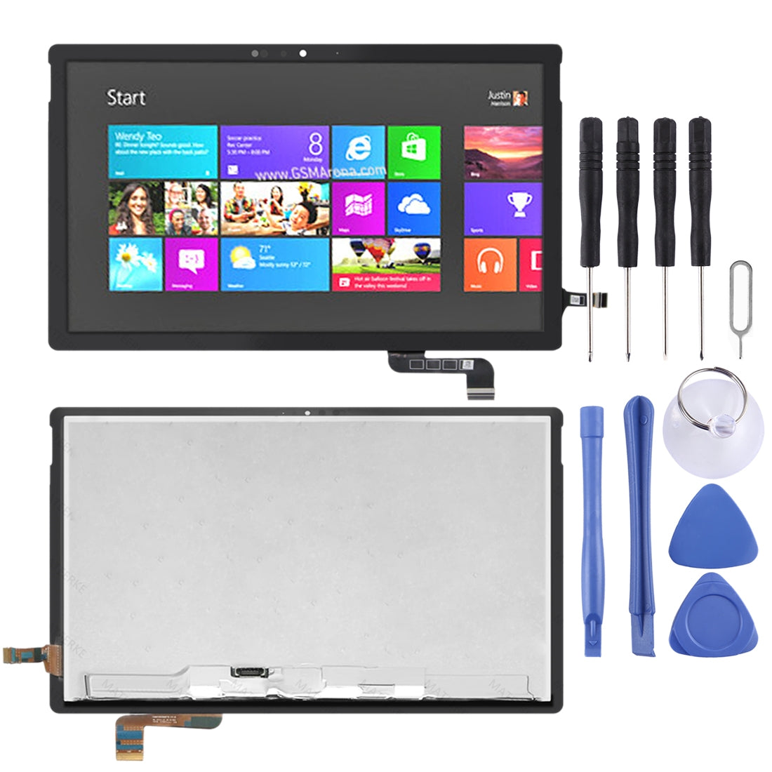 Ecran LCD + Numériseur Tactile Microsoft Surface Book 2 1806 13.5 Noir