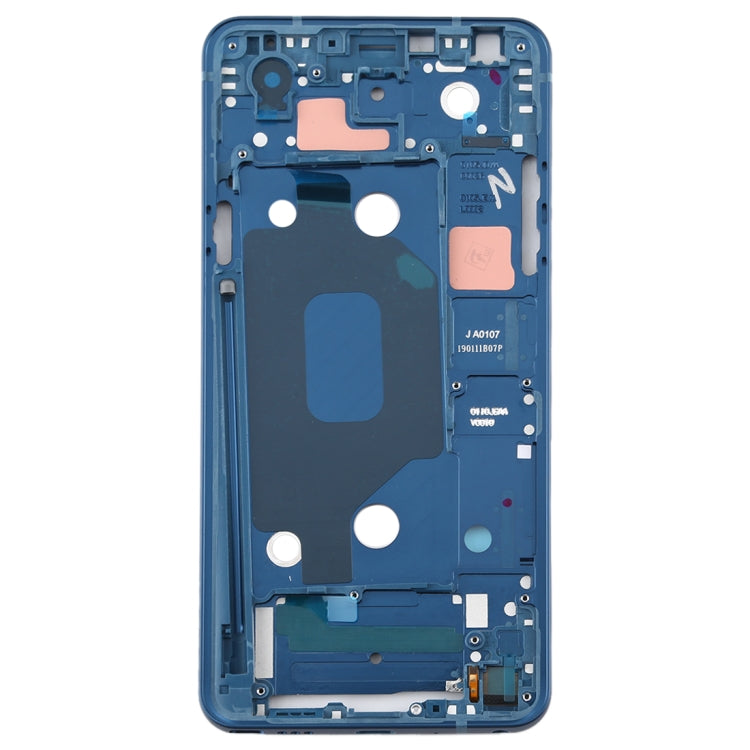 Placa de Bisel de Marco LCD de Carcasa Frontal LG Q Stylo 4 Q710 Q710MS Q710CS (Azul)