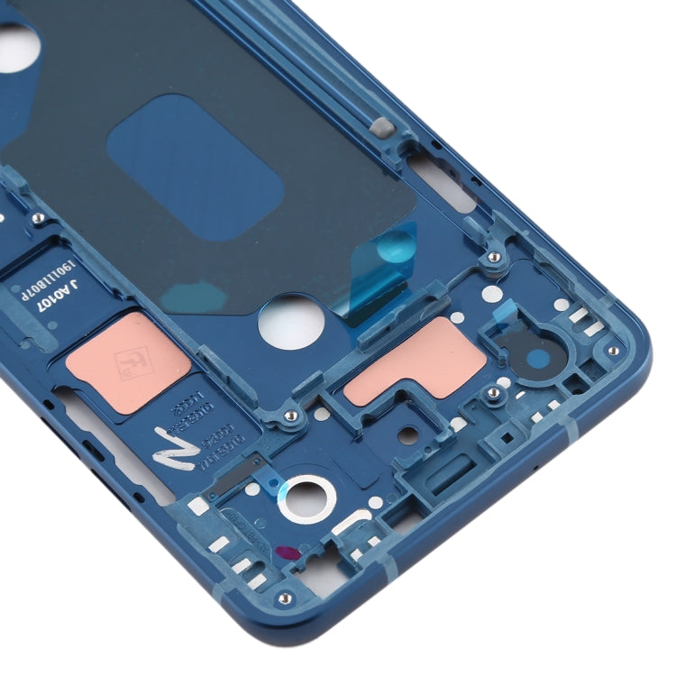 Placa de Bisel de Marco LCD de Carcasa Frontal LG Q Stylo 4 Q710 Q710MS Q710CS (Azul)