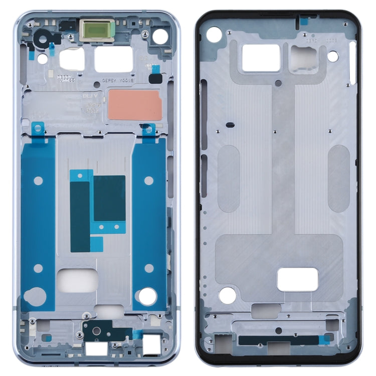 LG Q70 Front Housing LCD Frame Bezel Plate (Light Blue)