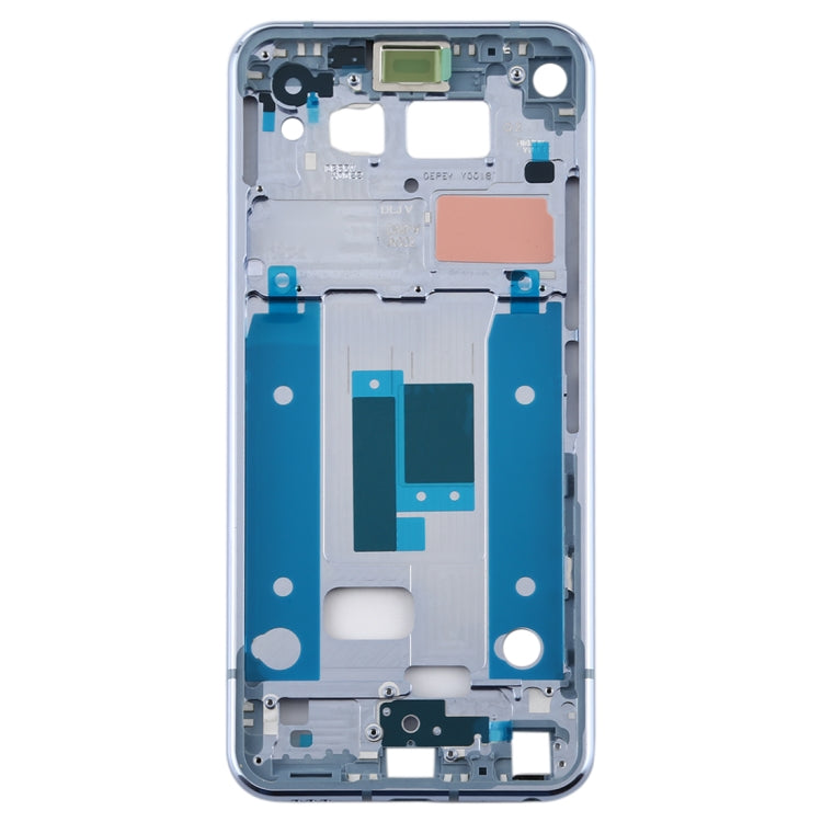 Placa de Bisel de Marco LCD de Carcasa Frontal LG Q70 (Azul Claro)