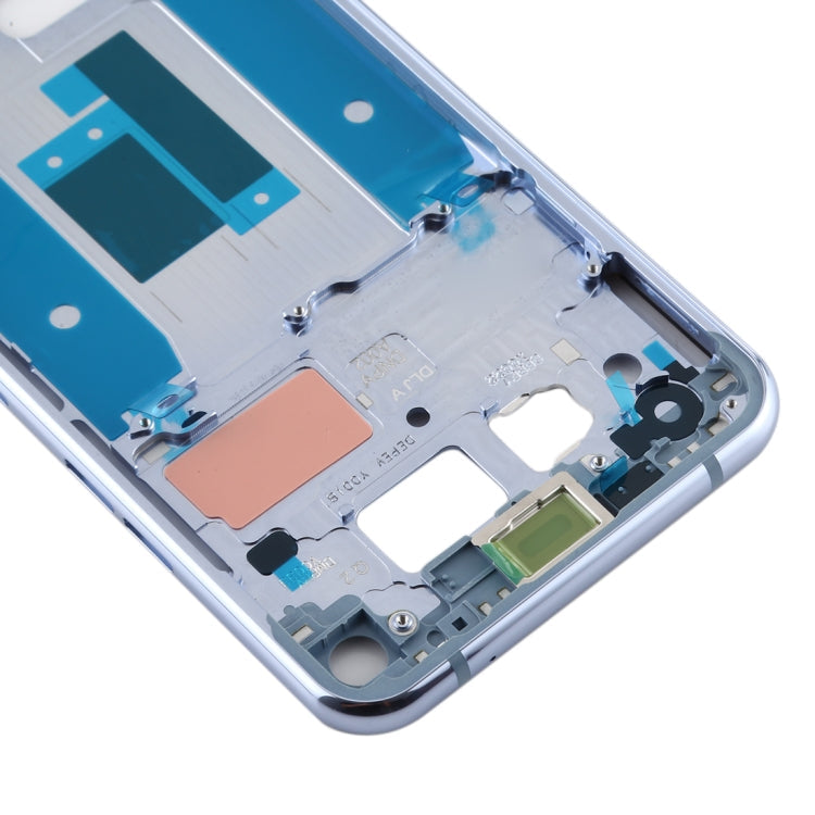 LG Q70 Front Housing LCD Frame Bezel Plate (Light Blue)