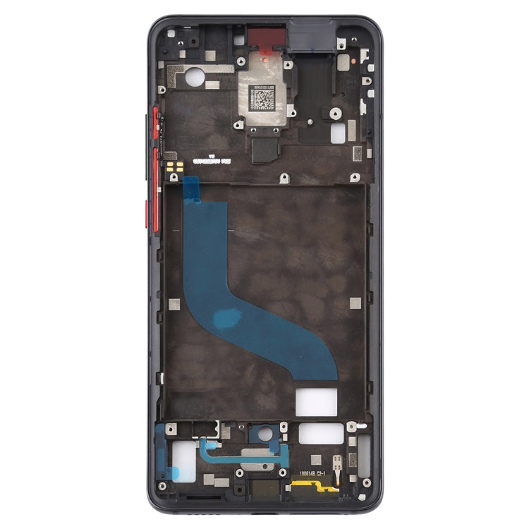 Placa de Bisel de Marco LCD de Carcasa Frontal Para Xiaomi Redmi K20 / Redmi K20 Pro / MI 9T / MI 9T Pro (Negro)