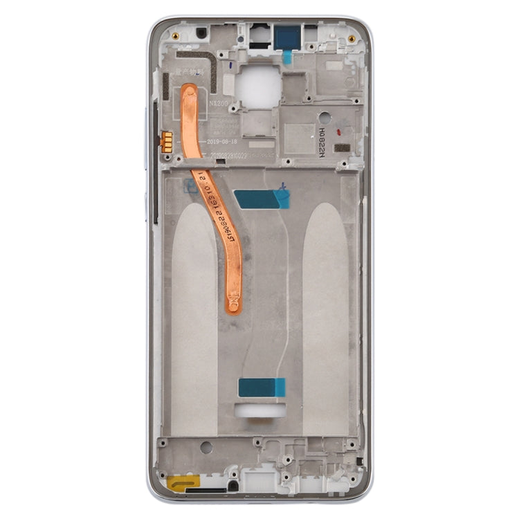 Placa de Bisel de Marco LCD de Carcasa Frontal Para Xiaomi Redmi Note 8 Pro (Versión de Doble SIM) (Blanco)