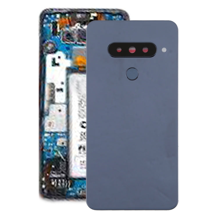 Tapa Trasera de Batería con Lente de Cámara y Sensor de Huellas Dactilares LG G8s ThinQ (Plateado)