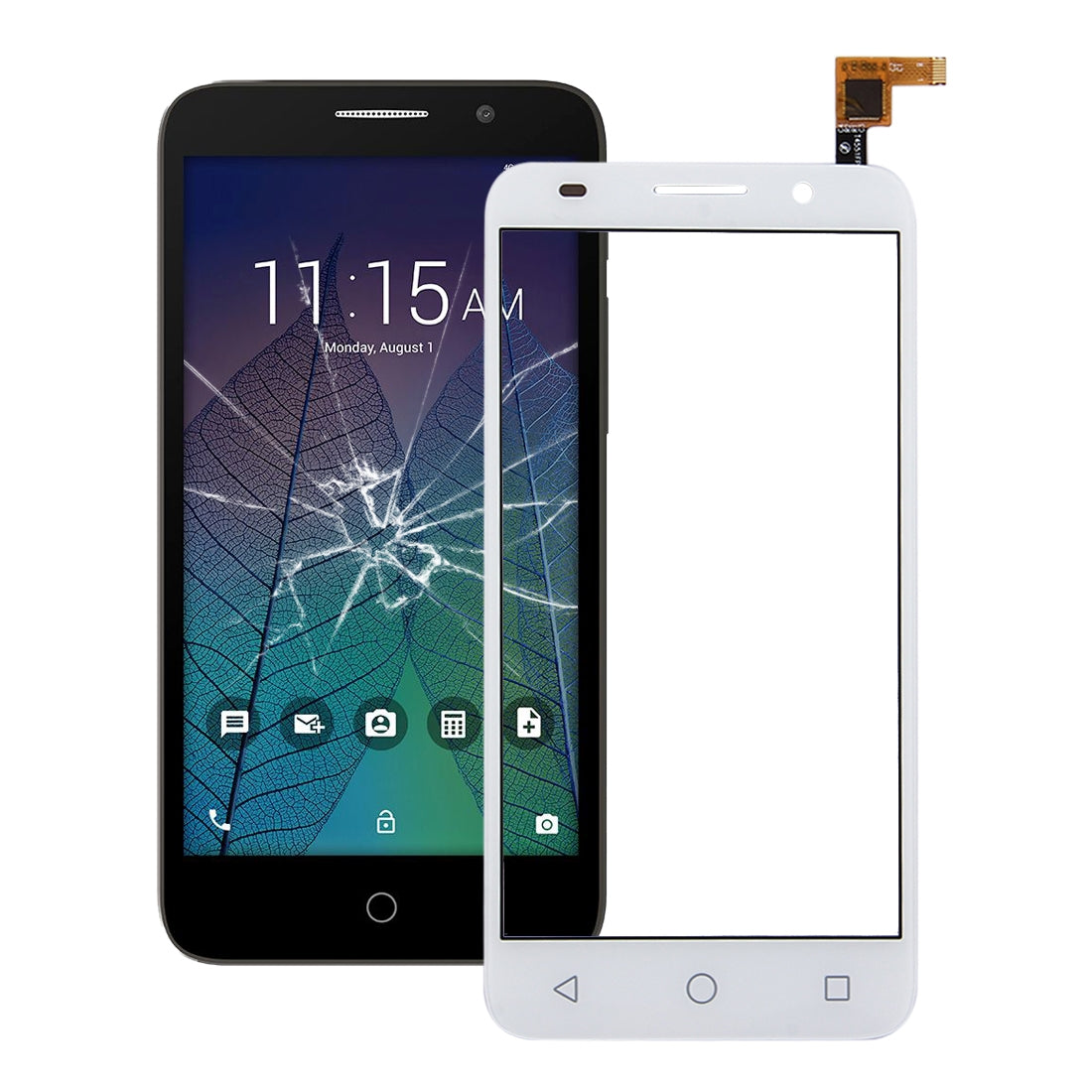 Touch Screen Digitizer Alcatel One Touch Pixi 3 5.0 5065 White