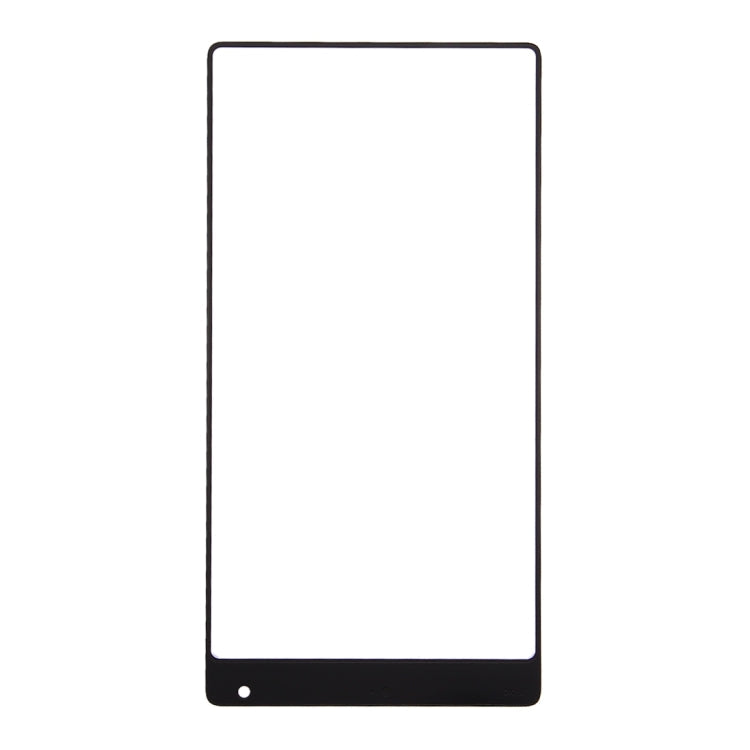 Lentille extérieure en verre de l'écran avant Xiaomi MI Mix (noir)