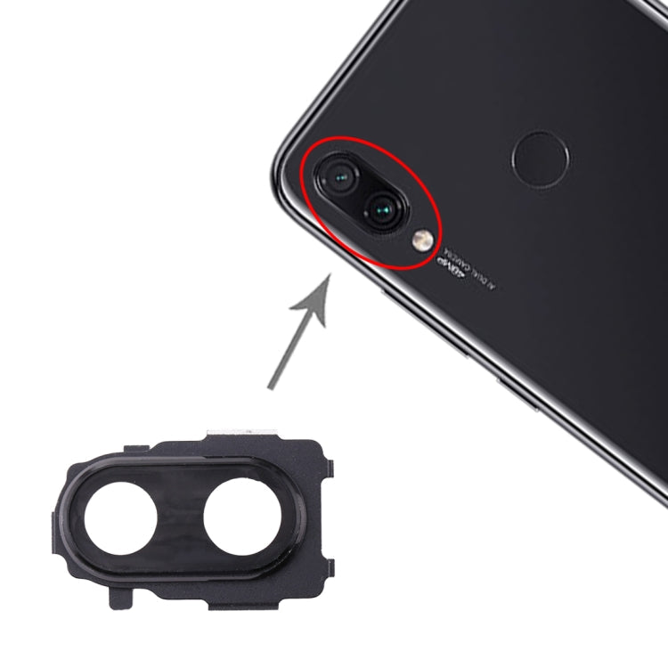 Lunette de caméra arrière pour Xiaomi Redmi Note 7 Pro / Redmi Note 7 (Noir)