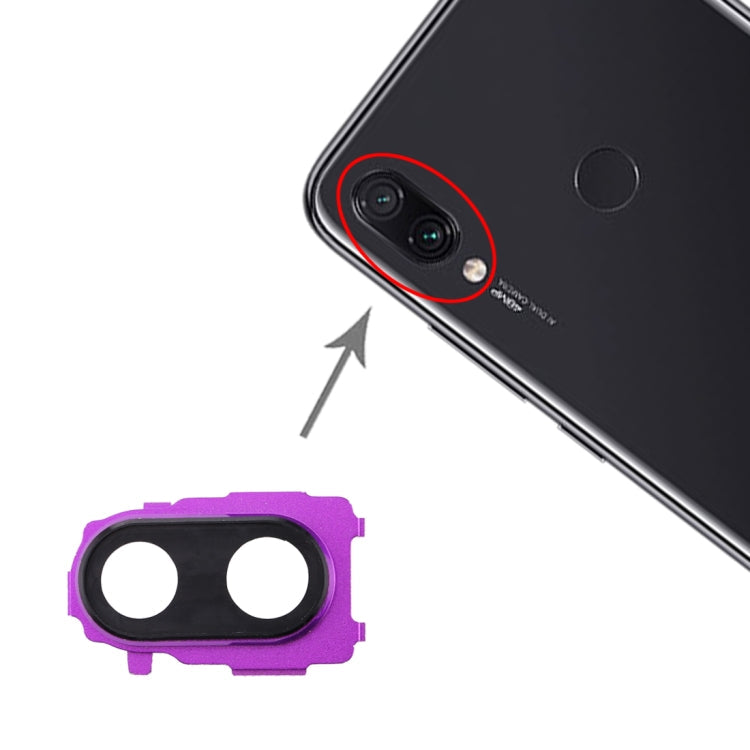 Lunette de caméra arrière pour Xiaomi Redmi Note 7 Pro / Redmi Note 7 (Violet)