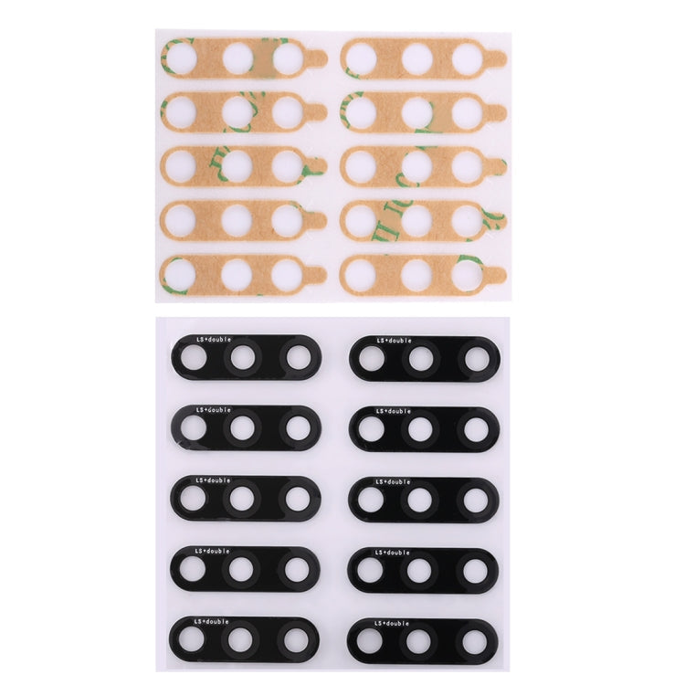 10 PCS Back Camera Lens with Adhesive for Huawei Honor Play 7C / Enjoy 8