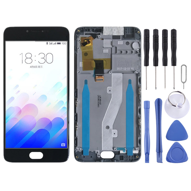 LCD Screen + Touch Digitizer + Frame for Meizu M3 Note M681H M681Q Black