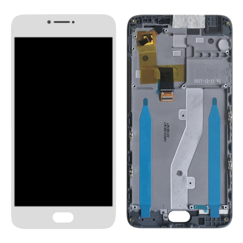 LCD Screen + Touch Digitizer + Frame for Meizu M3 Note M681H M681Q White