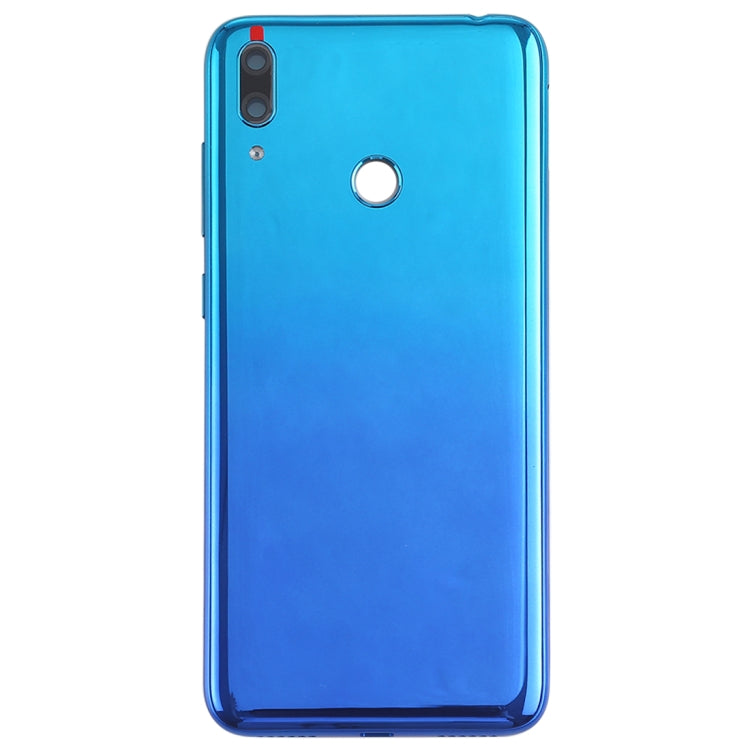 Coque arrière de batterie d'origine avec objectif d'appareil photo et touches latérales pour Huawei Y7 Prime (2019) (Bleu)