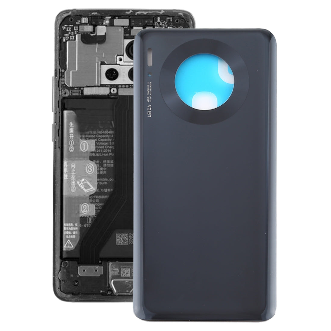 Cache Batterie Coque Arrière Huawei Mate 30 Noir