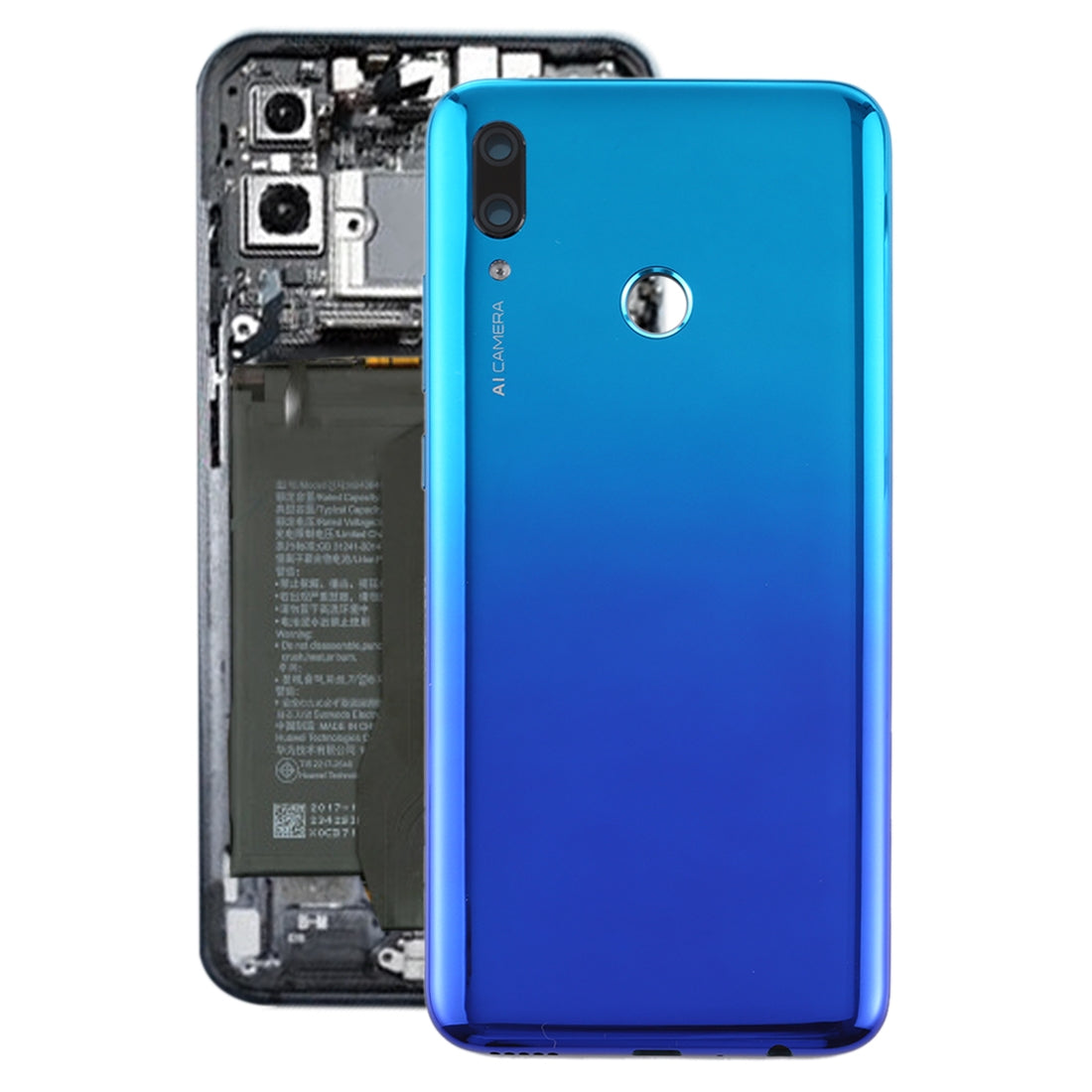 Cache Batterie Cache Arrière Huawei Enjoy 9s / P Smart 2019 Bleu Aurore