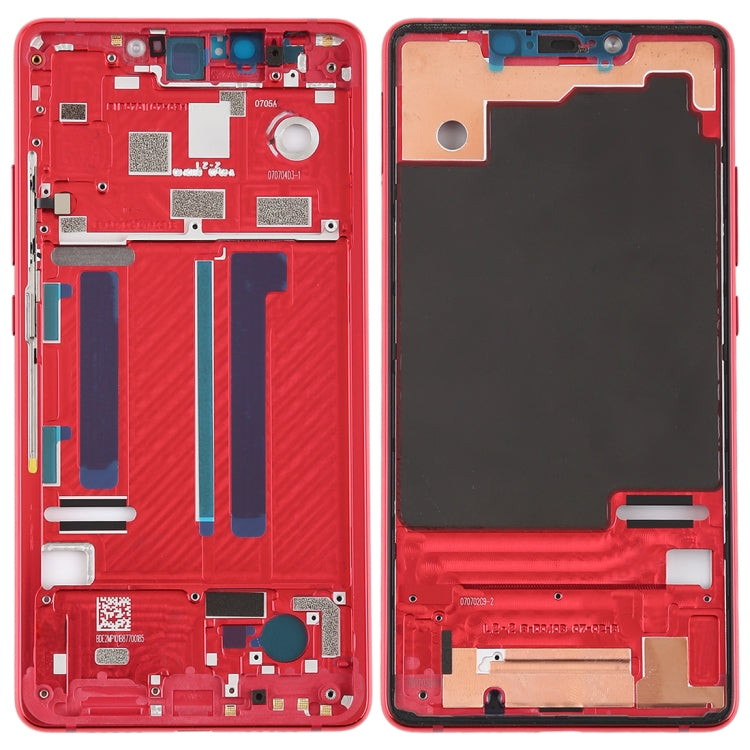 Cadre central avec touches latérales pour Xiaomi MI 8 SE (Rouge)