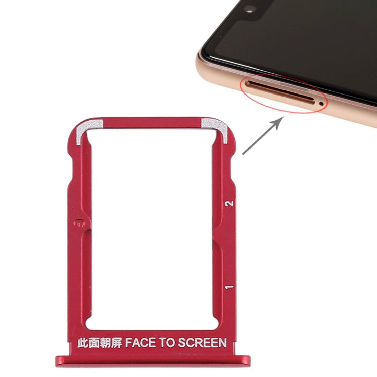 Bandeja Tarjeta SIM Para Xiaomi MI 8 SE (Roja)