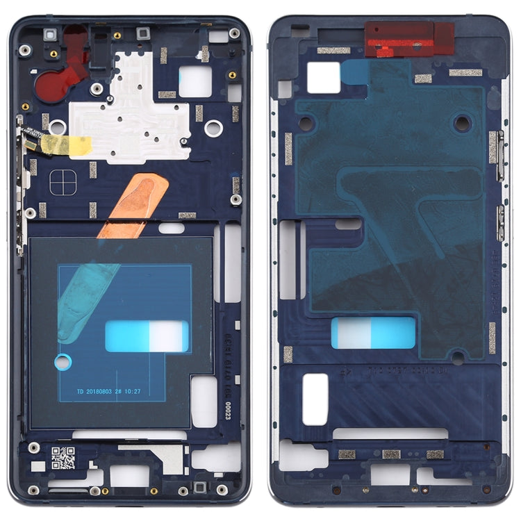 Plaque de lunette du cadre LCD du boîtier avant pour Nokia 9 PureView (bleu)