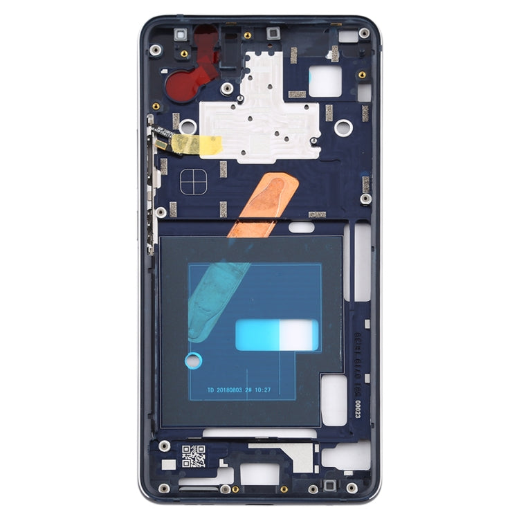 Plaque de lunette du cadre LCD du boîtier avant pour Nokia 9 PureView (bleu)