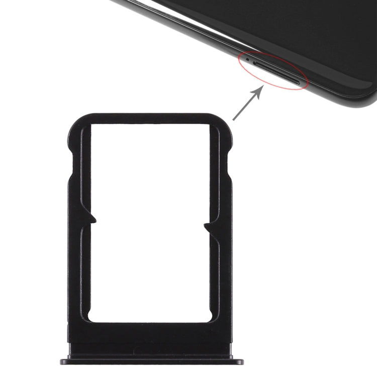 Dual SIM Card Tray for Xiaomi MI 8 (Black)