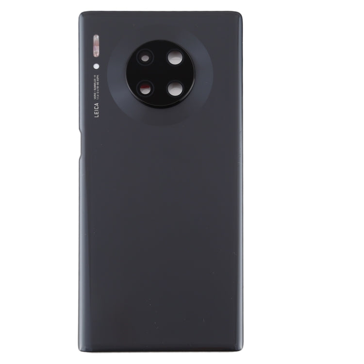 Coque arrière de batterie d'origine avec objectif d'appareil photo pour Huawei Mate 30 Pro (noir)