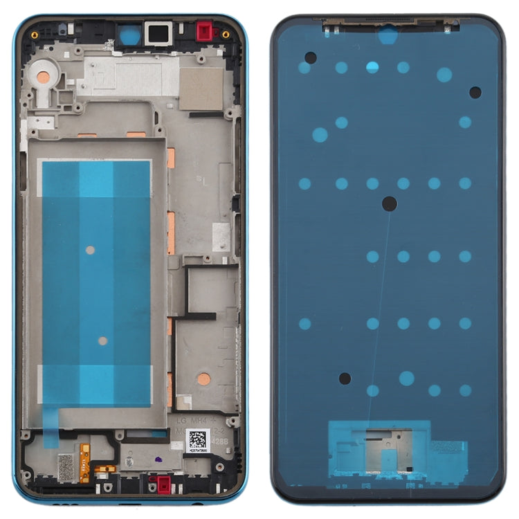 LG K50 / K12 Max / LMX520BMW / LMX520EMW Plaque frontale du cadre LCD du boîtier (version SIM unique) (Bleu)