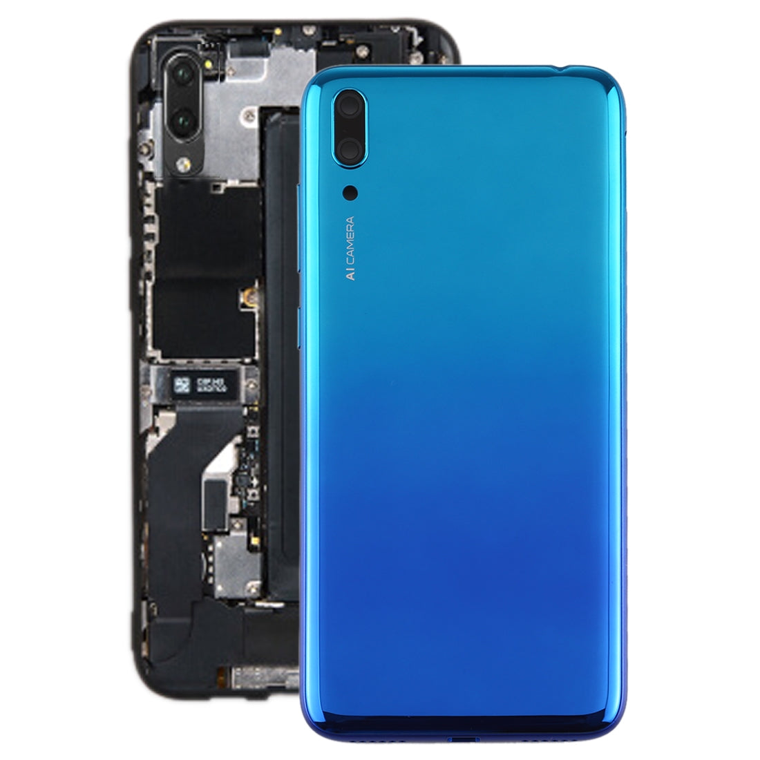 Cache Batterie Coque Arrière Huawei Enjoy 9 Bleu
