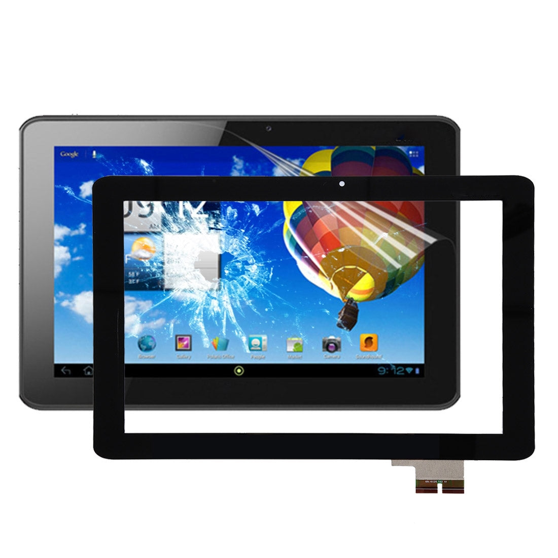 Touch Screen Digitizer Acer Iconia Tab A510 Black