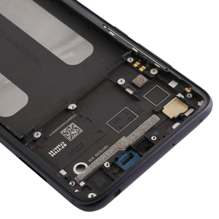 Plaque de lunette de cadre LCD de boîtier avant pour Xiaomi MI CC9 / 9 Lite (noir)