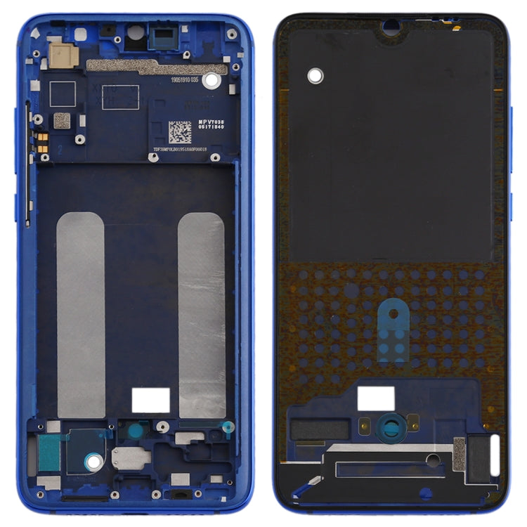Plaque de cadre LCD du boîtier avant pour Xiaomi MI CC9 / 9 Lite (Bleu)