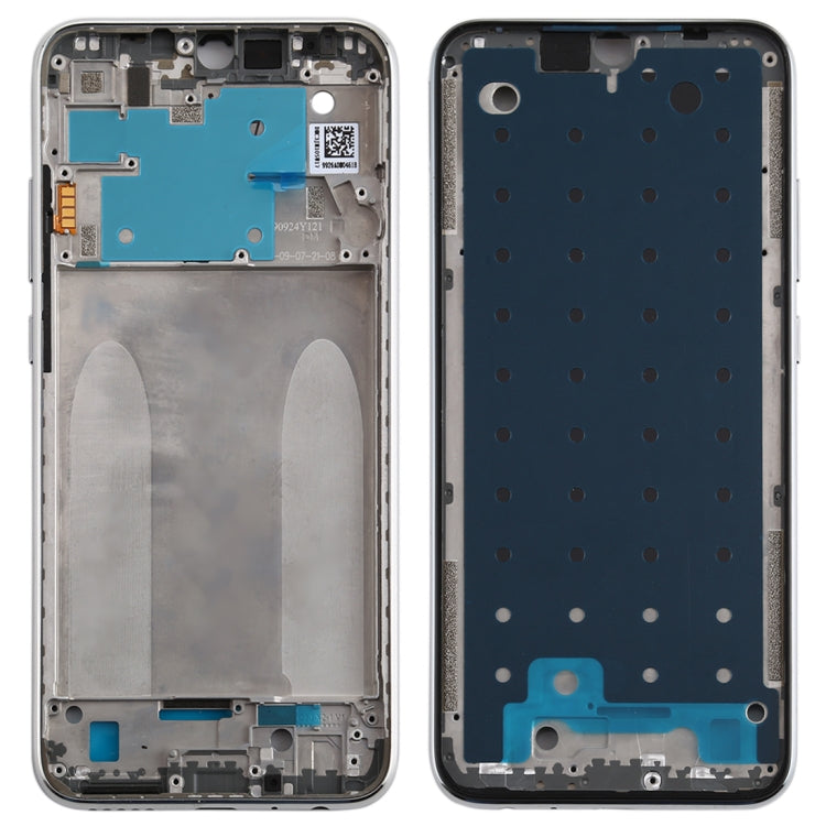 Placa de Bisel de Marco LCD de Carcasa Frontal Para Xiaomi Redmi Note 8 (Plata)