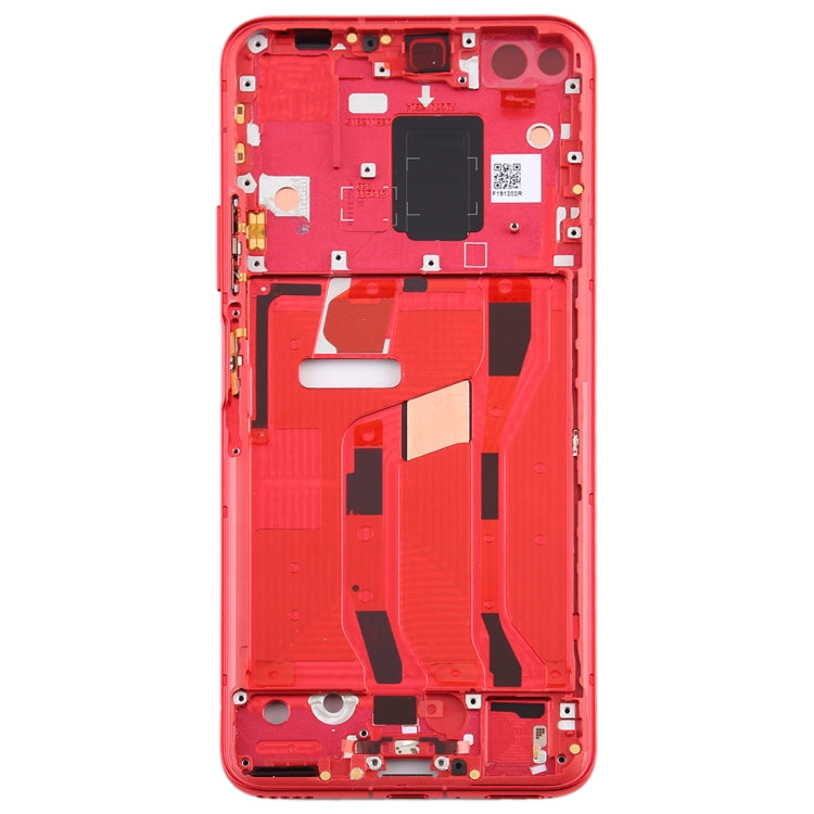 Placa de Bisel de Marco Medio Original Para Huawei Honor V30 (Rojo)