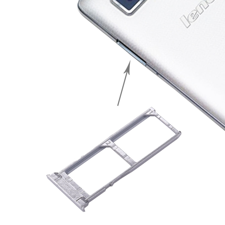 Lenovo Vibe Z / K910 SIM Card Tray (Silver)
