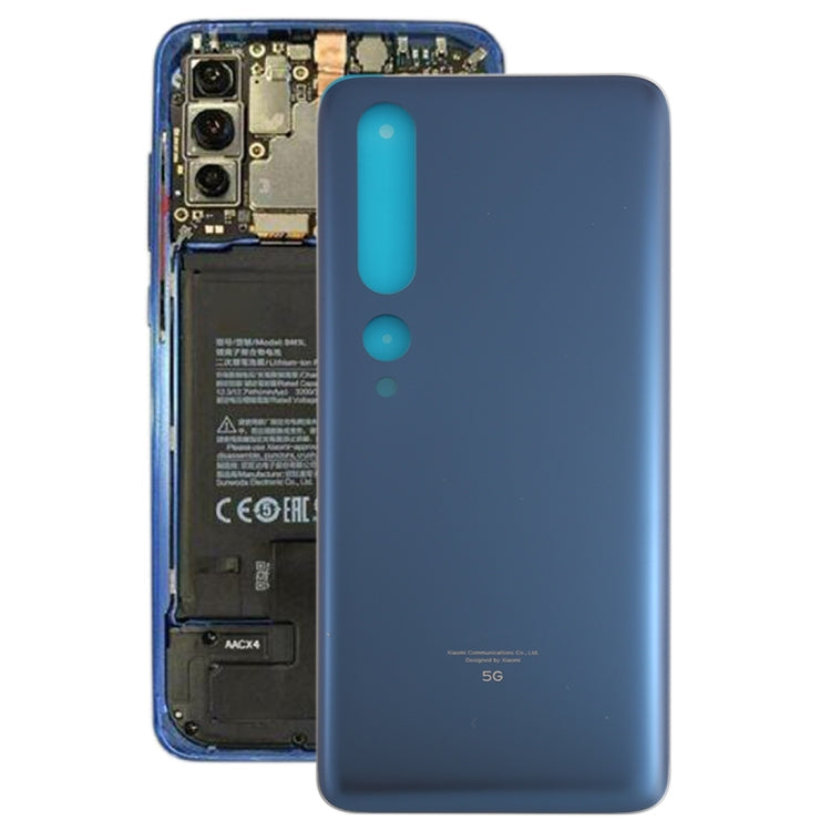 Cache arrière de batterie d'origine pour Xiaomi MI 10 5G (Bleu)