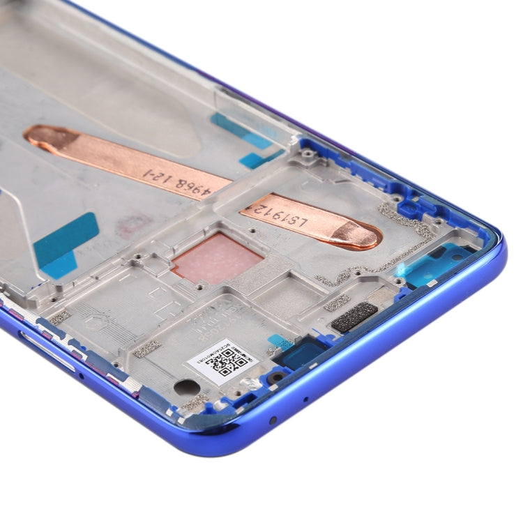 Placa de Bisel de Marco LCD de Carcasa Frontal Para Xiaomi Redmi K30 5G (Azul)