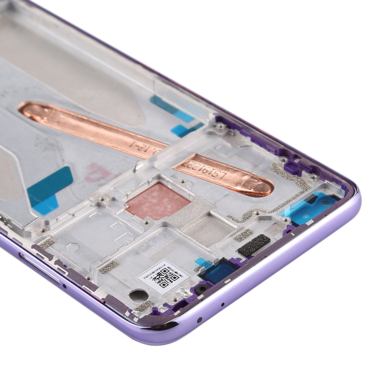 Placa de Bisel de Marco LCD de Carcasa Frontal Para Xiaomi Redmi K30 5G (Morado)