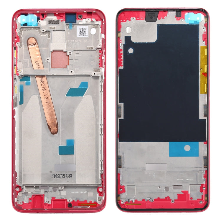 Placa de Bisel de Marco LCD de Carcasa Frontal Para Xiaomi Redmi K30 5G (Rojo)
