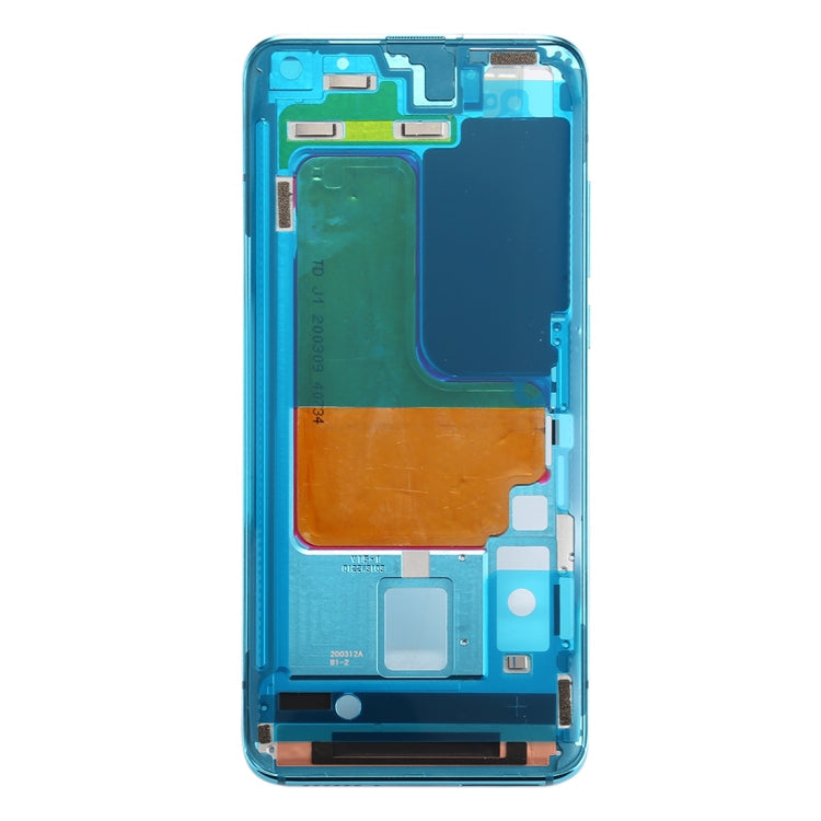 Placa de Bisel de Marco LCD de Carcasa Frontal Para Xiaomi MI 10 5G / MI 10 Pro 5G (Azul)