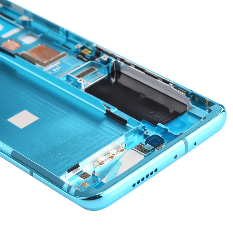 Front Housing LCD Frame Bezel Plate for Xiaomi MI 10 5G / MI 10 Pro 5G (Blue)