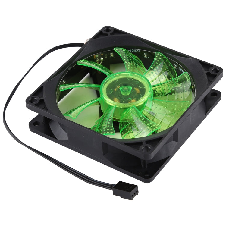 9 Inch 3Pin Computer Cooling Fan with Light Random Color Delivery. (Green)