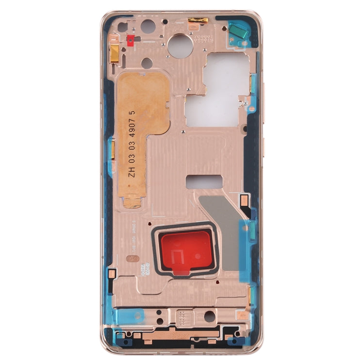 Placa de Bisel de Marco Medio Original con Teclas Laterales Para Huawei P40 Pro (dorado)