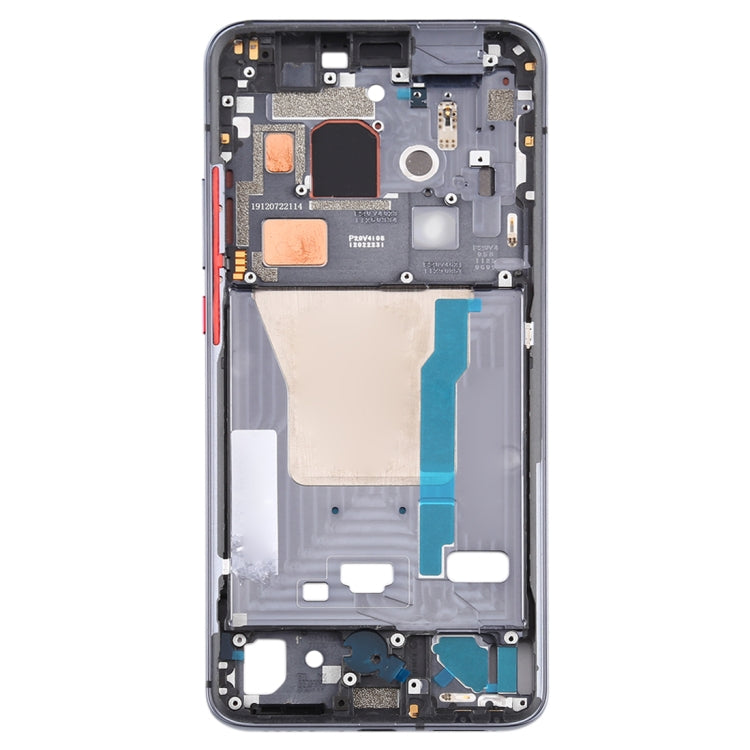 Placa de Bisel de Marco LCD de Carcasa Frontal con Teclas Laterales Para Xiaomi Redmi K30 Pro (Negro)