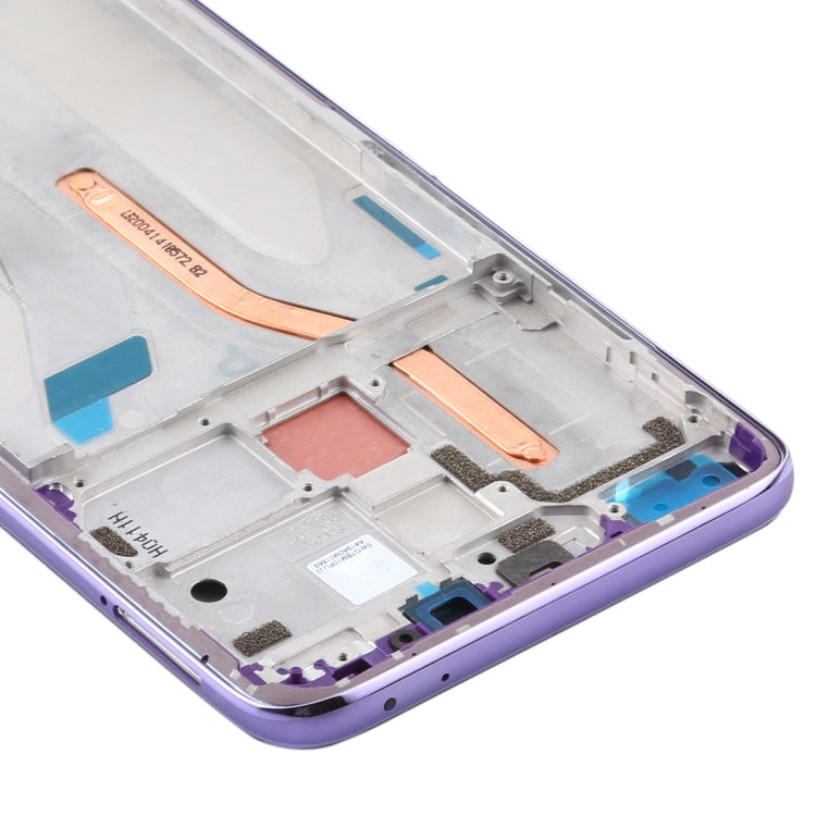 Placa de Bisel de Marco LCD de Carcasa Frontal Para Xiaomi Redmi K30 Versión 4G (Morado)