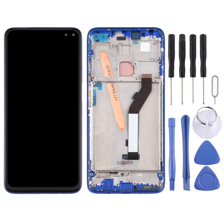Pantalla LCD y Montaje Completo del Digitalizador con Marco Para Xiaomi Redmi K30 5G (Azul)
