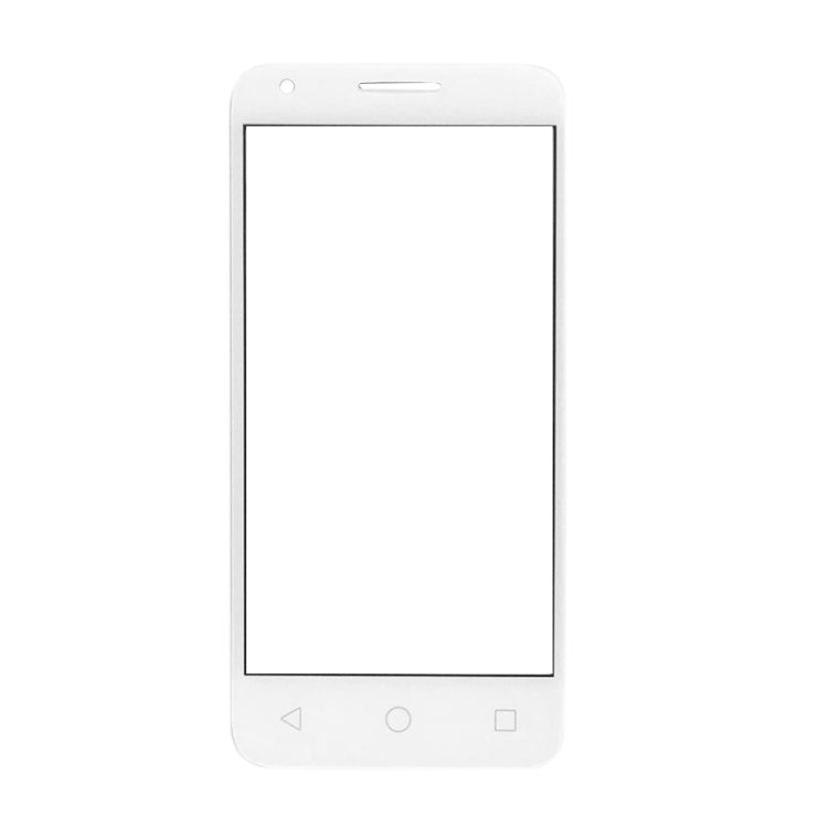 Lentille en verre extérieure de l'écran avant pour Alcatel One Touch Pixi 3 4.5 / 4027 (Blanc)